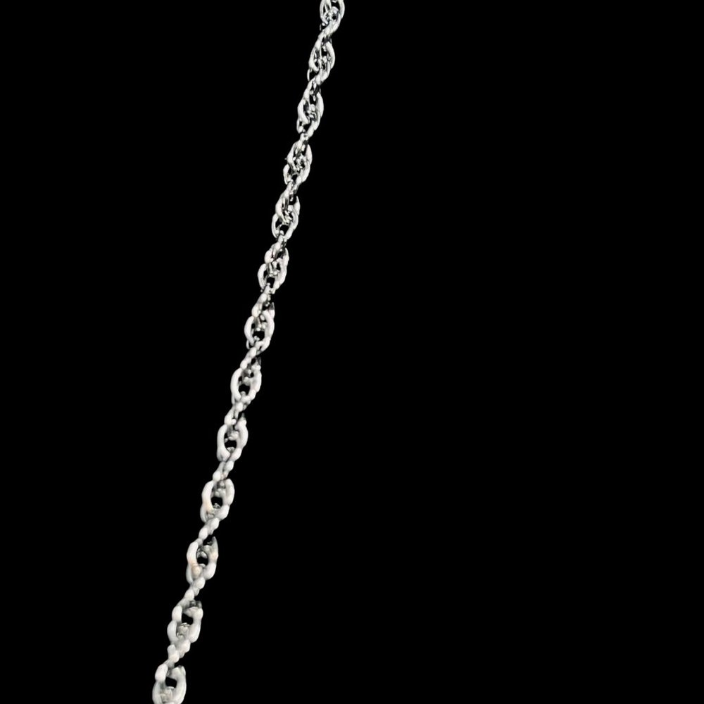 Star Art Sterling Silver Rhinestone Necklace And Screw Back Earrings Set (5120) - Picture 6 of 13